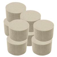 HBX Steekschuim/oase - 8x - droog - Rond - grijs - D8 x H5 cm - voor bloemen - bloemstukken