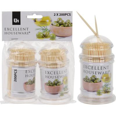 Excellent Houseware Cocktailprikkerset 2x200 stuks