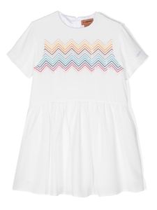 Missoni Kids robe à manches courtes - Blanc