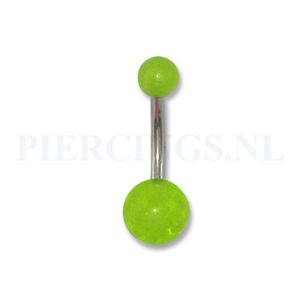 Navelpiercing acryl UV-geel