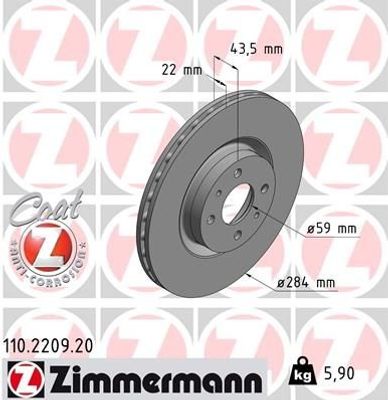Remschijf Coat Z 110220920