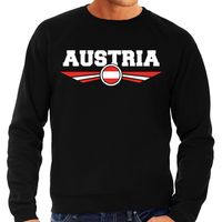 Oostenrijk / Austria landen sweater / trui zwart heren - thumbnail