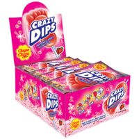 Chupa Chups - Crazy Dip Aardbei - 24 Stuks