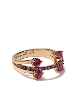Delfina Delettrez bague Linked Dots - Rose