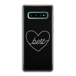 Best heart black: Samsung Galaxy S10 Plus Transparant Hoesje