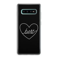 Best heart black: Samsung Galaxy S10 Plus Transparant Hoesje