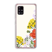 Wilde bloemen: Samsung Galaxy A51 5G Transparant Hoesje