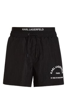 Karl Lagerfeld short de bain Rue St Guillaume - Noir