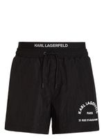 Karl Lagerfeld short de bain Rue St Guillaume - Noir - thumbnail