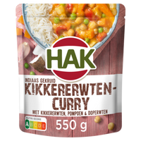 Hak Indiaas Gekruid Kikkererwtencurry 550g bij Jumbo - thumbnail