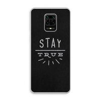 Stay true: Xiaomi Redmi Note 10 Lite Transparant Hoesje