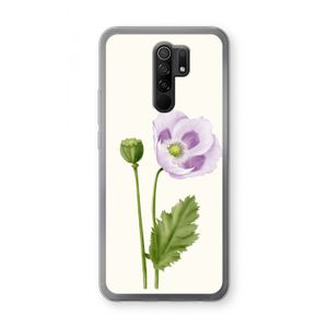 Purple poppy: Xiaomi Redmi 9 Transparant Hoesje