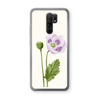 Purple poppy: Xiaomi Redmi 9 Transparant Hoesje