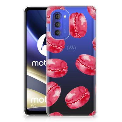 Motorola Moto G51 5G | Siliconen Case | Pink Macarons