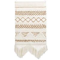 Beliani - BAZDAN - Wandhanger - Beige|Bruin - Katoen