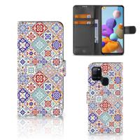 Samsung Galaxy A21s | Bookcase | Tiles Color