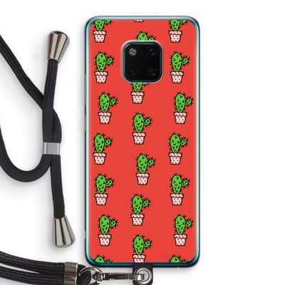 Mini cactus: Huawei Mate 20 Pro Transparant Hoesje met koord