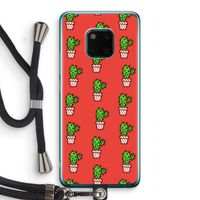 Mini cactus: Huawei Mate 20 Pro Transparant Hoesje met koord