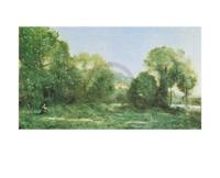 Kunstdruk J.B.C. Corot - Etang à ville d&apos;Avray 30x24cm