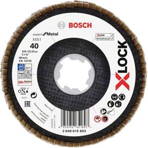 Bosch Accessories 2608619803 X551 Lamellenschijf Diameter 125 mm Boordiameter 22.23 mm 1 stuk(s)