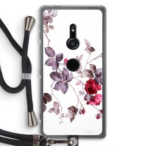 Mooie bloemen: Sony Xperia XZ2 Transparant Hoesje met koord