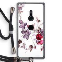 Mooie bloemen: Sony Xperia XZ2 Transparant Hoesje met koord