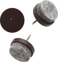 Meubelviltglijder bruin 20mm 16st - Deltafix
