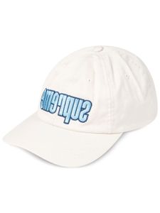 Supreme casquette à logo Reverse - Blanc