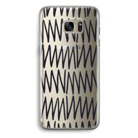 Marrakech Zigzag: Samsung Galaxy S7 Edge Transparant Hoesje