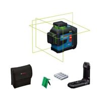 3-vlakslijnlaser GLL 80-33 G Professional + 4 1,5 V LR6 AA-batterijen - BOSCH - 601065500