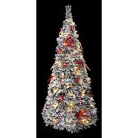 Kerstboom Home ESPRIT Wit Rood PVC Besneeuwd