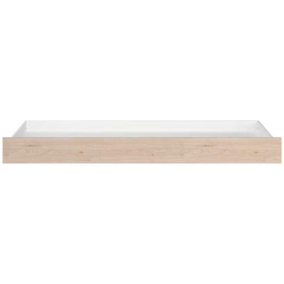 Leen Bakker - Bedlade Sam - Wit - Spaanplaat - Bruin#Wit - 95x199x19.4 Cm