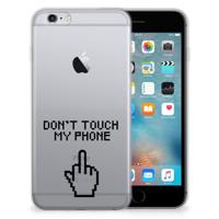 Apple iPhone 6 | 6s Silicone-hoesje Finger Don&apos;t Touch My Phone