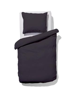 HEMA Dekbedovertrek 140x200/220cm zacht katoen donkergrijs (donkergrijs)