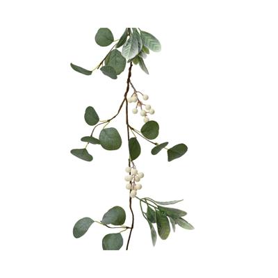 Guirlande met witte bessen 150x7x3cm