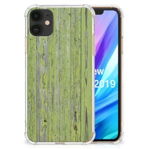 Apple iPhone 11 Stevig Telefoonhoesje Green Wood