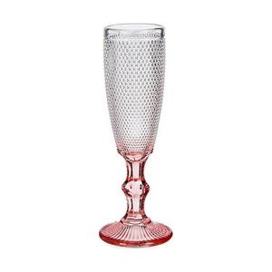 Champagneglas Roze Transparant Glas 6 Stuks (180 ml)