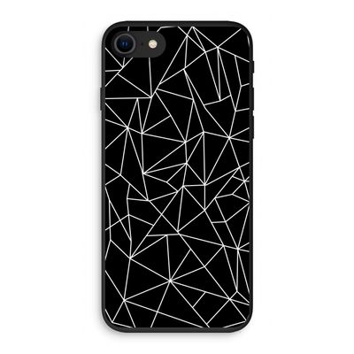 Geometrische lijnen wit: iPhone 8 Biologisch afbreekbaar hoesje