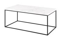 Bendt Salontafel 'Maresa' Marmerlook, 110 x 55cm, kleur Wit