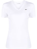 Lacoste t-shirt à patch logo - Blanc