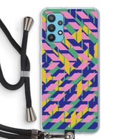 Skew Blush 1: Samsung Galaxy A32 4G Transparant Hoesje met koord