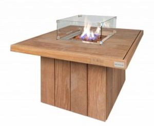 Easy Fires: Vuurtafel Excellent Vierkant - Hardhout Cumaru