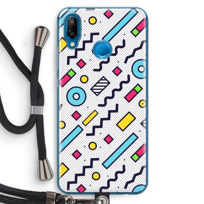 8-bit N°8: Huawei P20 Lite Transparant Hoesje met koord
