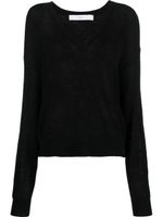 IRO pull en maille à col v - Noir