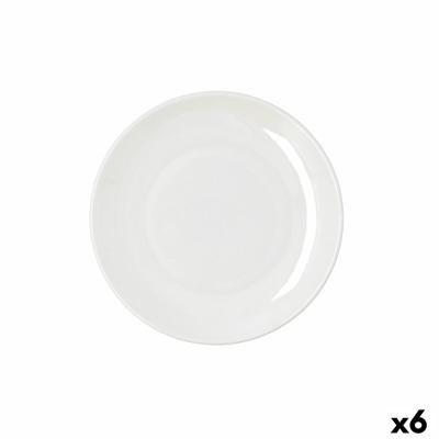Dinerbord Bidasoa Harmony Hydrozero Wit Keramisch Ø 21 cm (6 Stuks)