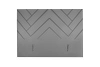 2dekans Hoofdbord Chevron 160 x 100 x 8 Skai Zwart [Niet in originele verpakking]