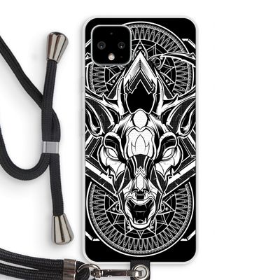 Oh Deer: Pixel 4 XL Transparant Hoesje met koord