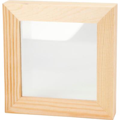 Creativ Company 3d lijst met glas, d: 2,5 cm, afm 12,3x12,3 cm, 1 stuk