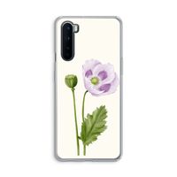 Purple poppy: OnePlus Nord Transparant Hoesje