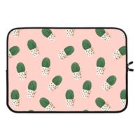 Cactusprint roze: Laptop sleeve 13 inch